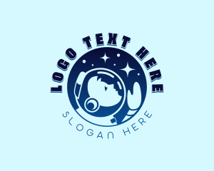 Career - Moon Planet Astronaut logo design