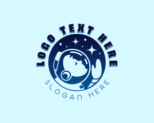 Coaching - Moon Planet Astronaut logo design
