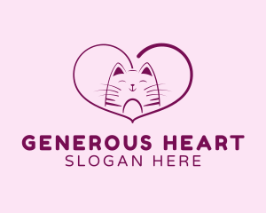 Heart Feline Shelter logo design