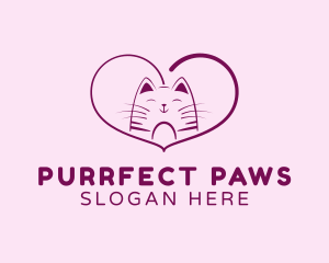 Heart Feline Shelter logo design