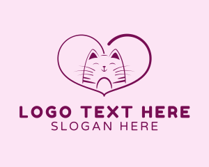 Vet - Heart Feline Shelter logo design