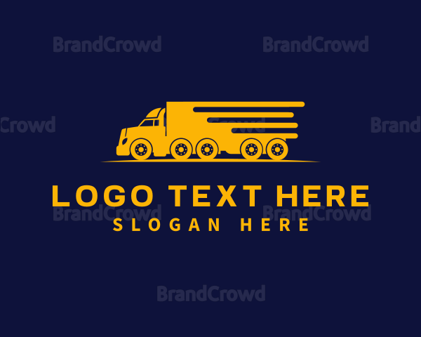 Logistics Truck Express Logo