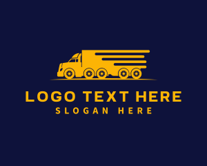 Truck - Logistics Truck Express logo design