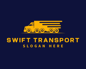 Logistics Truck Express logo design