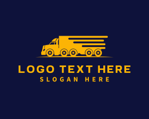 Haul - Logistics Truck Express logo design