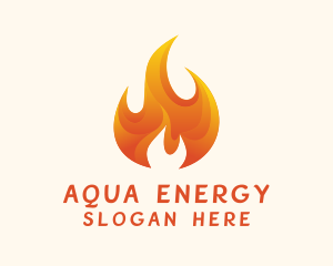 Energy Flame Fuel logo design