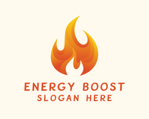 Fuel - Energy Flame Fuel logo design