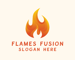 Energy Flame Fuel logo design