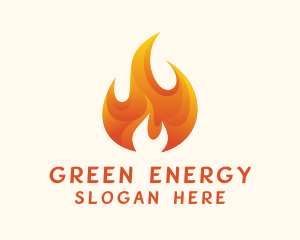 Energy Flame Fuel logo design