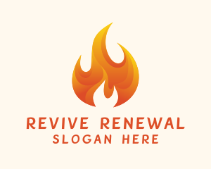 Energy Flame Fuel logo design