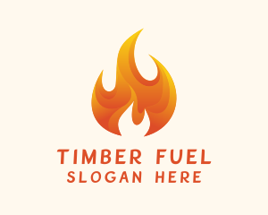 Energy Flame Fuel logo design