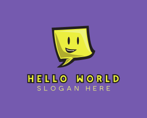 Hello - Happy Note Smile logo design