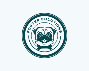 Foster - Dog Pug Veterinary logo design