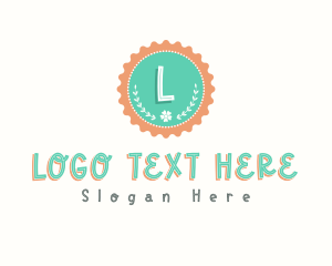 Bottlecap - Cute Floral Bottle Cap logo design