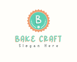 Cute Floral Bottle Cap logo design