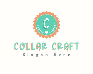 Cute Floral Bottle Cap logo design