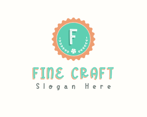 Cute Floral Bottle Cap logo design