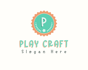 Cute Floral Bottle Cap logo design