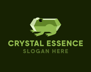 Mineral - Emerald Gem Frog logo design