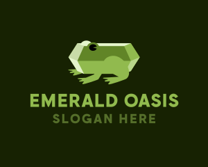 Emerald - Emerald Gem Frog logo design