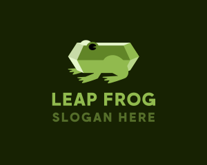 Frog - Emerald Gem Frog logo design