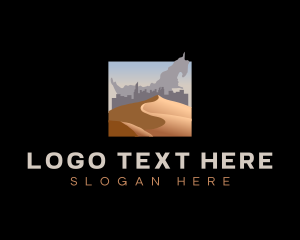 Sand - Sand Dune Desert logo design