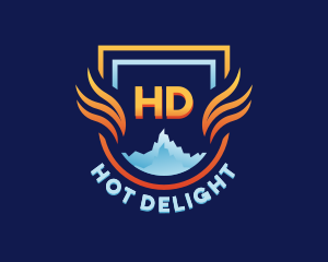 Fire Ice Element logo design