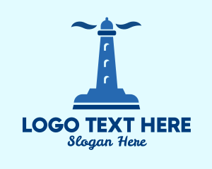 Squeegee - Lighthouse Squeegee Tower logo design