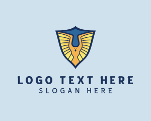 Letter GS - Eagle Shield Security logo design
