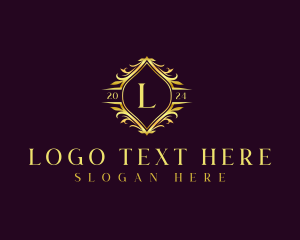 Elegant - Floral Crest Decorative logo design