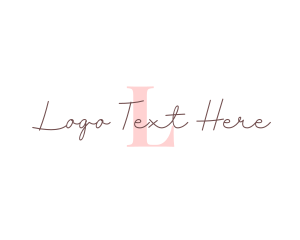 Feminine Cursive Brand Logo