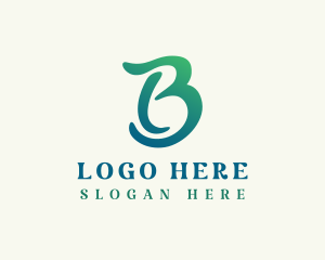 Gradient Advertising Startup Letter B Logo