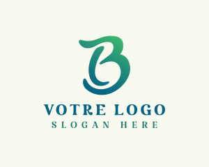 Gradient Advertising Startup Letter B Logo