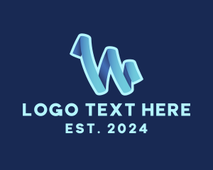 E Commerce - Digital Advertising Letter W logo design