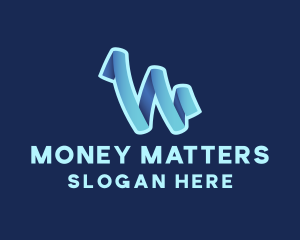 Digital Advertising Letter W Logo