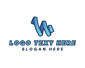 Letter W - Digital Advertising Letter W logo design