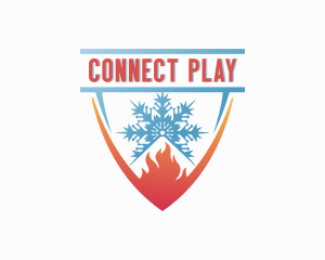 Snowflake Fire Heating  Logo