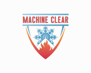 Snowflake Fire Heating  Logo