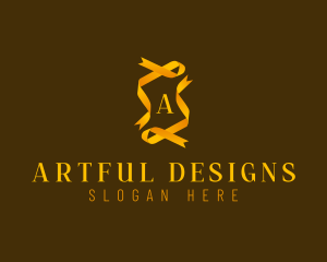 Golden Generic Ribbon  logo design