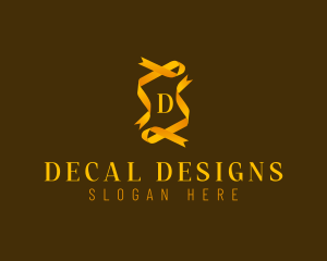 Golden Generic Ribbon  logo design