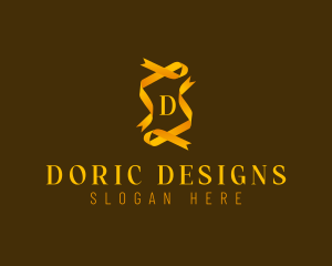 Golden Generic Ribbon  logo design