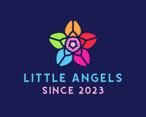 Stained Glass - Stained Glass Flower logo design