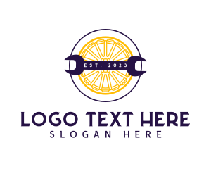 Tire - Auto Wheel Wrench logo design