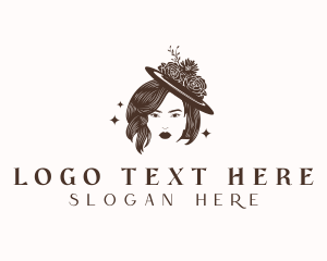 Hat - Woman Fashion Hat logo design