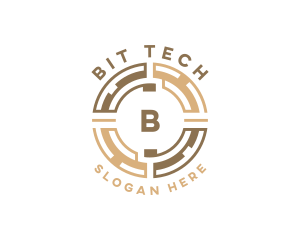 Tech Fintech Currency logo design