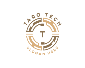 Tech Fintech Currency logo design