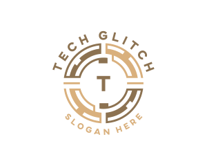 Tech Fintech Currency logo design