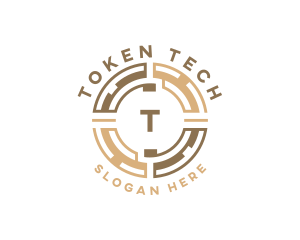 Token - Tech Fintech Currency logo design