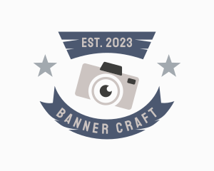 Banner - Retro Camera Banner logo design