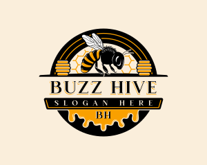 Hive - Bee Hive Honey logo design